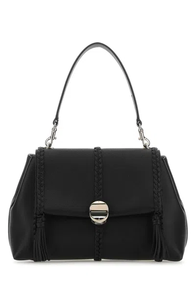 Chloé Black Leather Medium Penelope Handbag