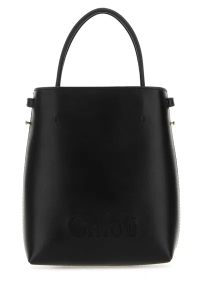 Chloé Black Leather Micro Chloã© Sense Handbag