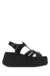 Chloé Chloe Black Leather Nama Sandals