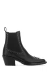 Chloé 60 Studded Leather Ankle Boots
