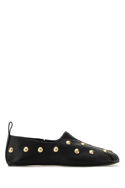 Chloé Chloe Black Leather Rita Loafers