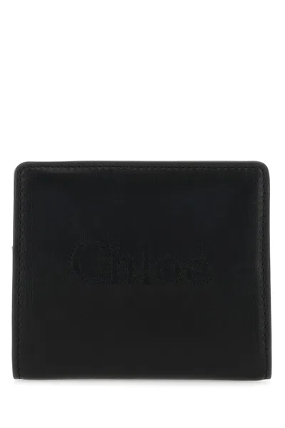 Chloé Black Leather Sense Wallet