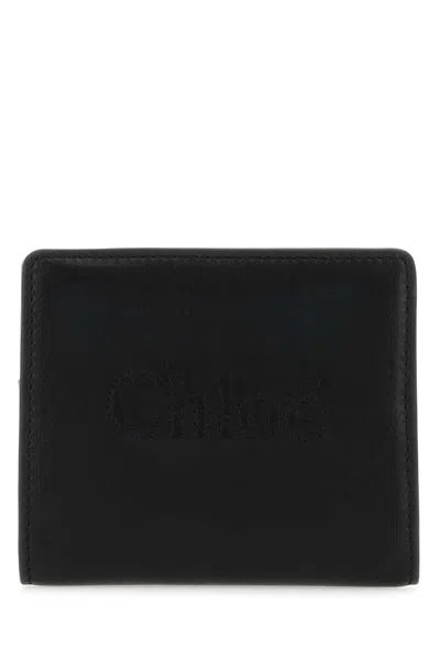 Chloé Black Leather Sense Wallet