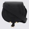 Chloé Marcie Leather Saddle Bag In Black