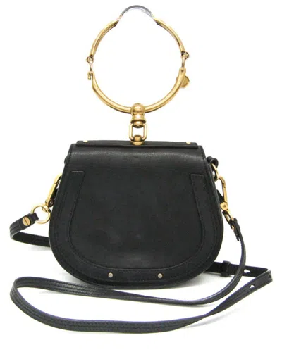Pre-owned Chloé Black Leather Shoulder Bag (authentic Pre-loved)