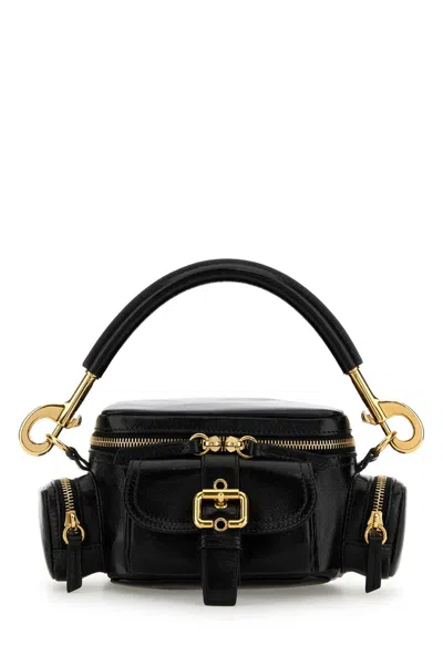 Chloé Black Leather Small Camera Bag Handbag