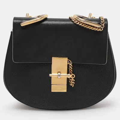 Pre-owned Chloé Black Leather Small Drew Shoulder Bag