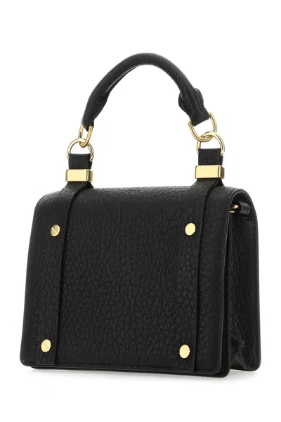 CHLOÉ BLACK LEATHER SMALL ORA HANDBAG