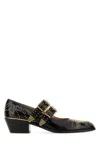 Chloé Chloe Elegant Pumps With Leather Construction And 4cm Heel Height In Black