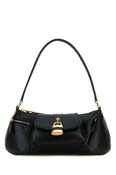 Chloé Black Leather The 99 Shoulder Bag