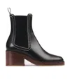 Chloé Black Logo Boots In Black