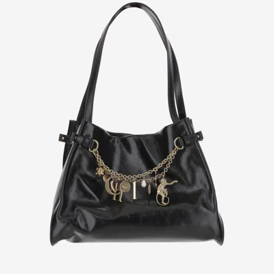 Chloé Black Logo Charms Tote