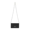 Chloé Compact Black Buffalo Leather Shoulder Bag In Black