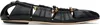 Chloé Luna Ballerinas With Gold-tone Accents And Pleated Design In 001 Black