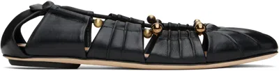 CHLOÉ BLACK LUNA BALLERINA FLATS