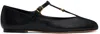 Chloé Chloe Leather Marcie Ballerina Flats In Black