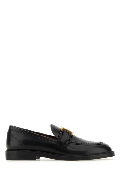 CHLOÉ BLACK MARCIE LOAFERS