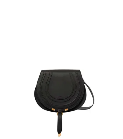 Chloé Black Marcie Small Crossbody Bag