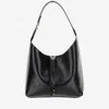 Chloé Marcie Leather Shoulder Bag In Black