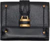 Chloé Paddington Embellished Textured-leather Cardholder In Black