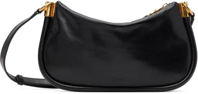 Chloé Black Mini Paraty 24 Bag In 001 Black