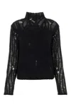 Chloé A Well-fitting Small High-necked Sweater In Black