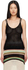Chloé Black O-ring Tank Top In 001 Black