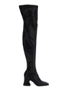 Chloé Janis 80 Faux Leather Over-the-knee Boots In Black