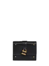 Chloé Paddington Embellished Textured-leather Cardholder In Black