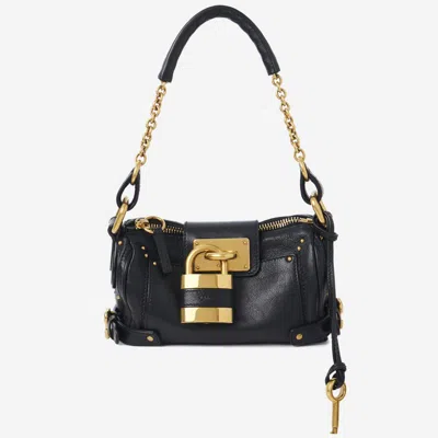Chloé Black Leather Small Paddington Shoulder Bag
