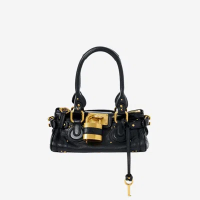 CHLOÉ WOMEN BLACK PADDINGTON SMALL SHOULDER BAG, ONESIZE LUXURY SHOULDER BAGS FOR WOMEN DARVEYS