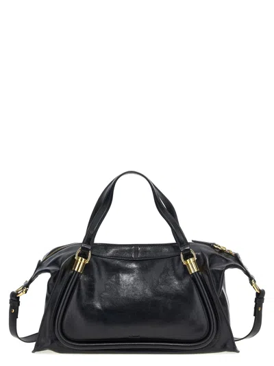 Chloé Black Paraty 24 Satchel Bag