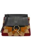 Chloé Black Patchwork Leather Wonder Woman Medium Faye Shoulder Bag (authentic  Pre-loved) In Multi