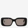 Chloé Black Rectangular Sunglasses In Black