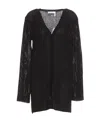 Chloé Black Silk Cardigan In Black