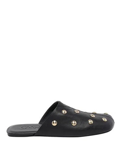 Chloé Black Rita Mules