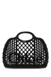 Chloé Cage Leather-trimmed Studded Rubber Shoulder Bag