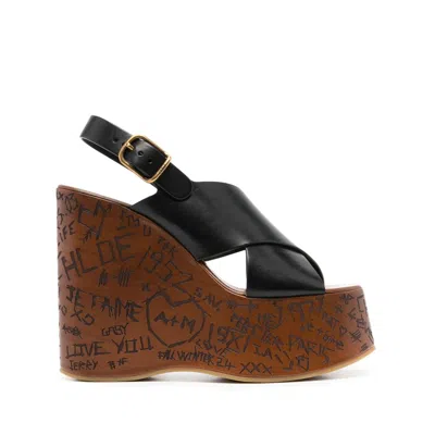 CHLOÉ CHLOÉ BLACK SANDALS WOMEN