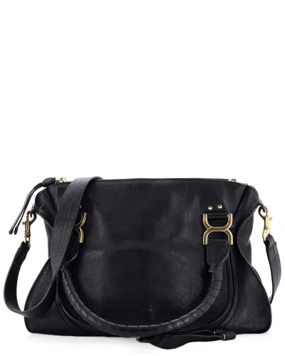 Chloé Black Sheep Leather Marcie Satchel Medium (authentic Pre-loved)