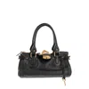 Chloé Paddington Shoulder Bag In Black Leather In Black