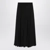 Chloé Black Silk Muslin Maxi Skirt Women In Black