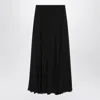 Chloé Black Silk Muslin Maxi Skirt Women In Black