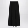 Chloé Black Silk Muslin Maxi Skirt In Multi