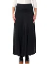 Chloé Black Silk Satin Maxi Skirt In Black