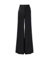 Chloé Black Silk Trousers In Black