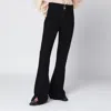 Chloé Black Slim Jeans With Charm Zip In Black