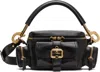 Chloé Small Camera Glossy Leather Bag In 001 Black