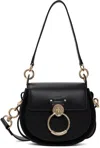 Chloé Tess Small Crossbody Bag In Leather In 001 Black