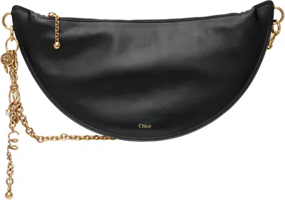 Chloé Black Soft Leather ' Icons' Shoulder Bag