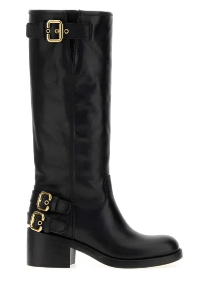 Chloé Dakota Buckle-detail Boots In Black